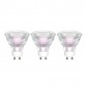 Lot de 3 ampoules led réflecteur GU10 450 Lm50 W blanc chaud