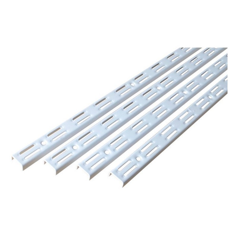 Lot de 4 crémaillères doubles AcierH.150 Cm Entraxe 50 Mm