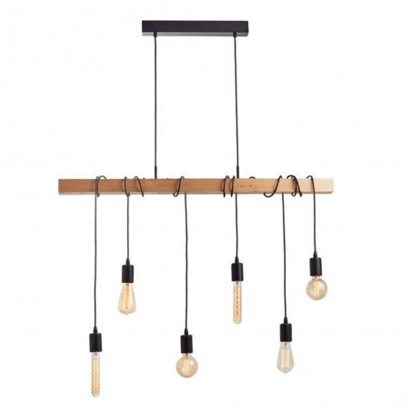 Suspension 6xE27 max 60W métal hètreTownshend