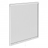 Moustiquaire à enroulement vertical cadre alu blanc 120x120cm