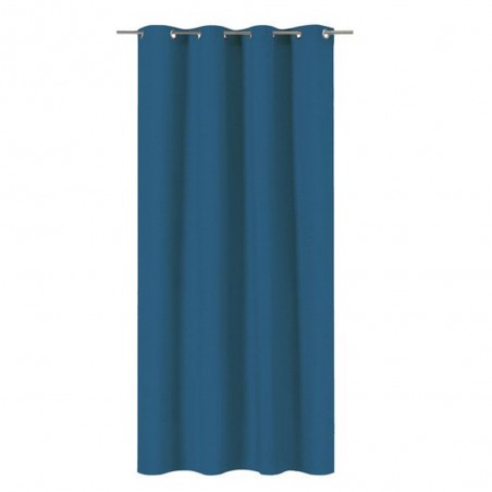 Rideau occultant aspect velours  Annalise bleu l.140 x H.280 cm -  - meilleure qualité