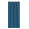Rideau occultant aspect velours  Annalise bleu l.140 x H.280 cm -  - meilleure qualité