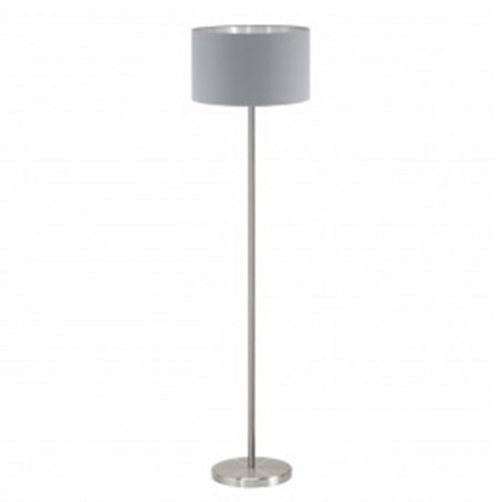 Lampe sur pieds Maserlo gris et argent E27 60W -  - meilleure qualité