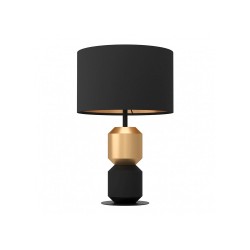 Lampe de table LAURIGNANO noir et doré 1XE27