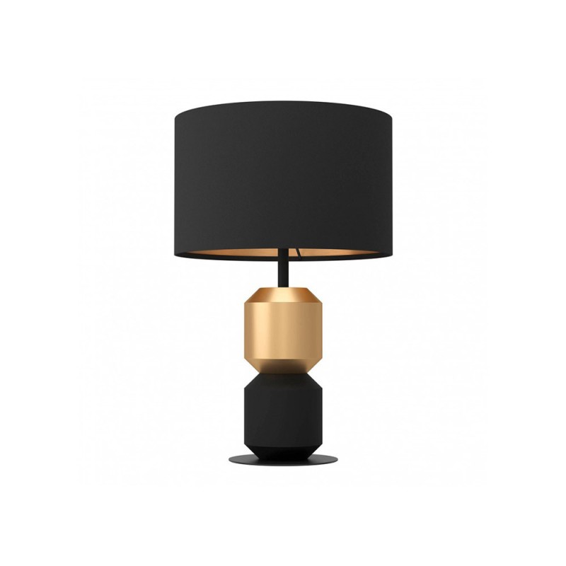 Lampe de table LAURIGNANO noir et doré 1XE27