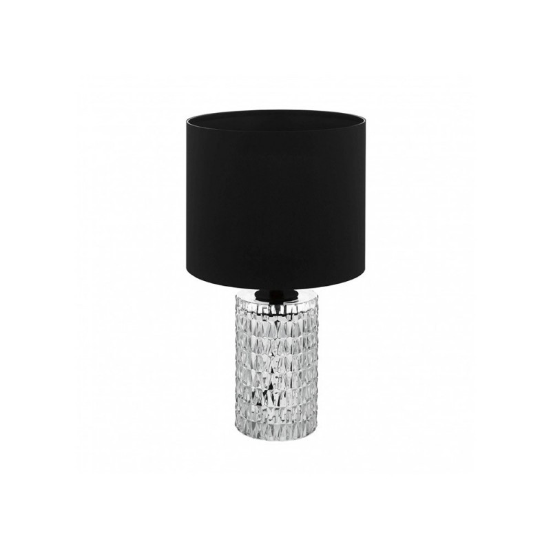 Lampe de table SAPUARA acier et noir E27 40W