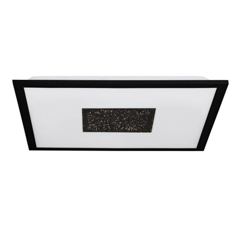 Plafonnier MARMORATA 445X445mm en alu noir et blanc 19W-9W 3000K