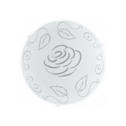 Plafonnier MARS 1 en verre blanc 1XE27 60W D.25cm