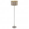 Lampadaire MASERLO nickel et taupe 1XE27 60W H1510