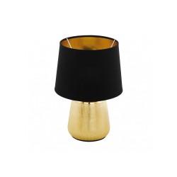 Lampe de table MANALBAnoir et doré 1XE14 40W 230V