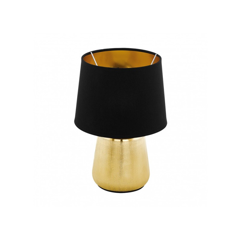 Lampe de table MANALBAnoir et doré 1XE14 40W 230V