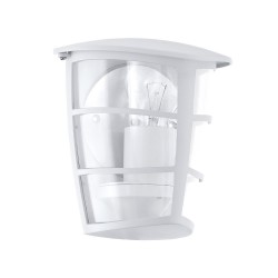 Applique extérieure ALORIA IP44 E27 1X60W en fonte daluminium blanc 180x120x200mm