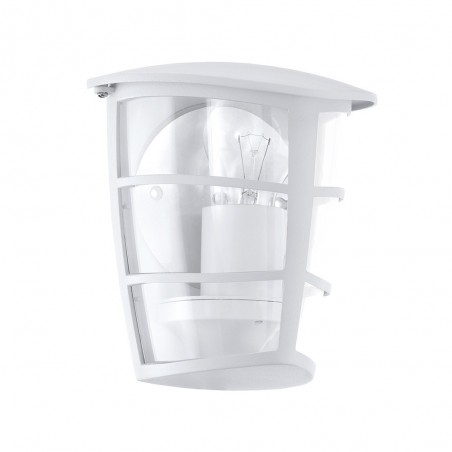 Applique extérieure ALORIA IP44 E27 1X60W en fonte daluminium blanc 180x120x200mm