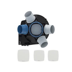 Kit VMC simple flux autoréglable à  détection dhumidité SAUTER Agalina