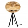 Lampe de table AMSFIELD 1 en bambou E27 40W 230V