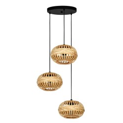 Suspension en bambou AMSFIELD 1brun 3XE27 40W