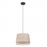 Suspension TABLEY noir et marron 1XE27 40W