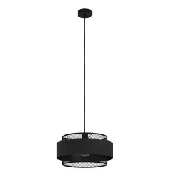 Suspension BAZELY noir 1XE27 40W