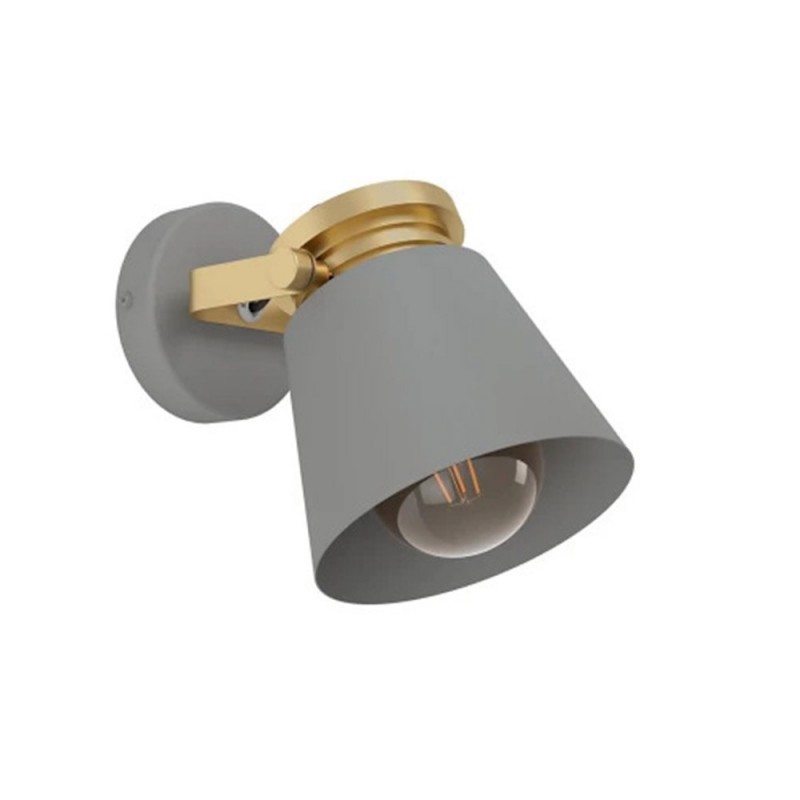 Lampe de table TWICKEN en acier gris 1XE27 28W