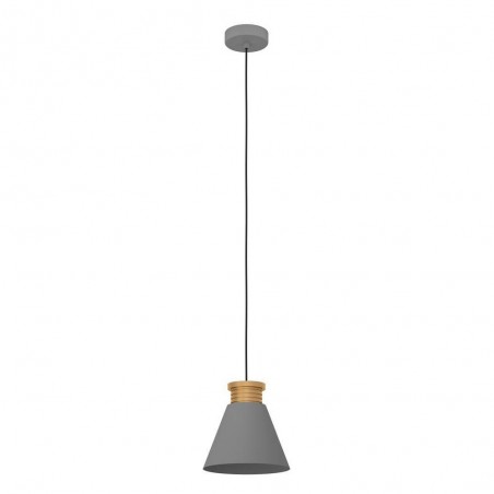 Suspension TWICKEN en acier gris et or 1XE27 40W