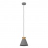 Suspension TWICKEN en acier gris et or 1XE27 40W
