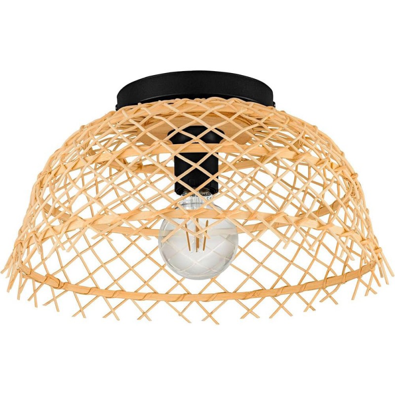 Plafonnier AUSNBY en rotin naturel 1XE27 40W H25