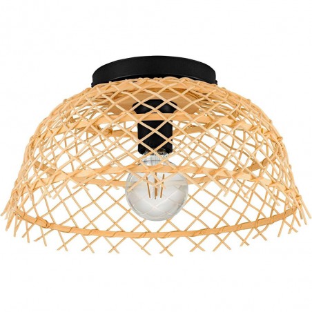 Plafonnier AUSNBY en rotin naturel 1XE27 40W H25