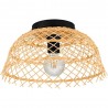 Plafonnier AUSNBY en rotin naturel 1XE27 40W H25