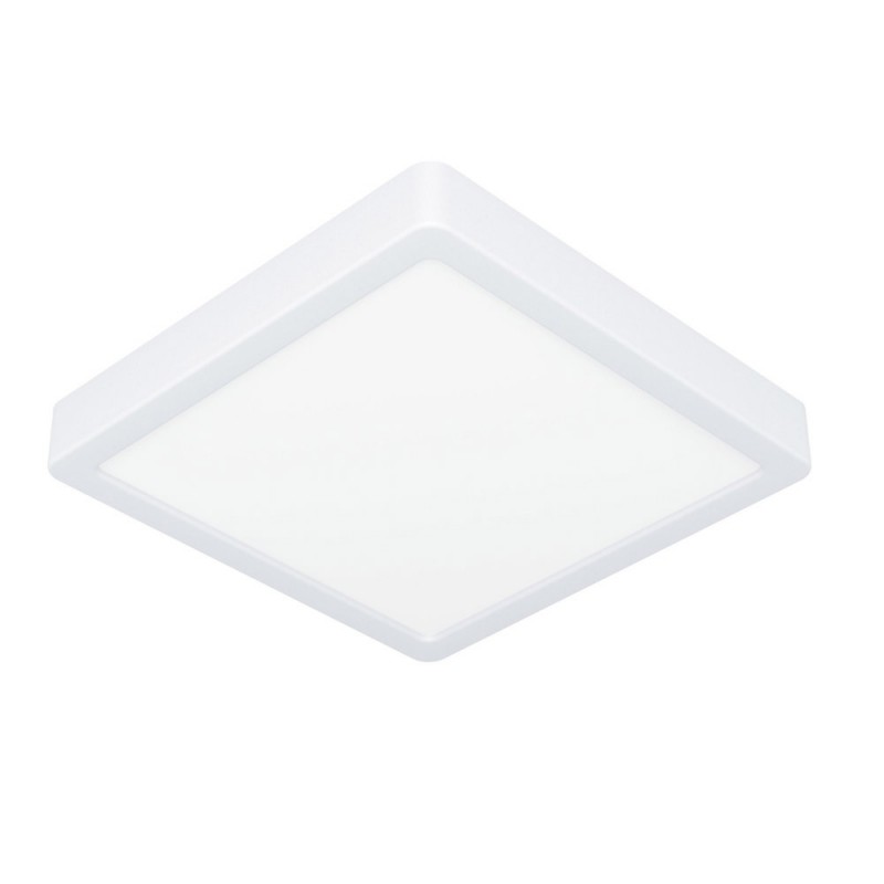 Spot FUEVA 5 LED 17W en acier blanc 210x210x28mm
