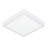 Spot FUEVA 5 LED 17W en acier blanc 210x210x28mm