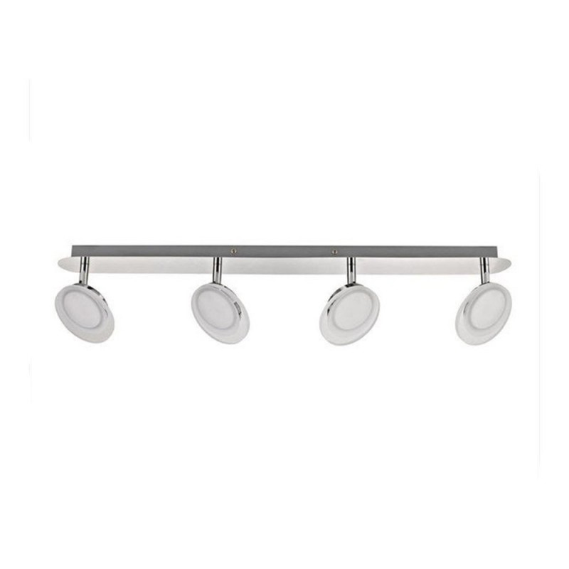 Rampe 4 spots led intégréemétal chrome Loob