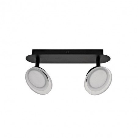 Rampe 2 spots led intégréemétal noir Loob