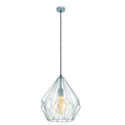 Suspension SCARLTON en métal menthe E27 60W H1100