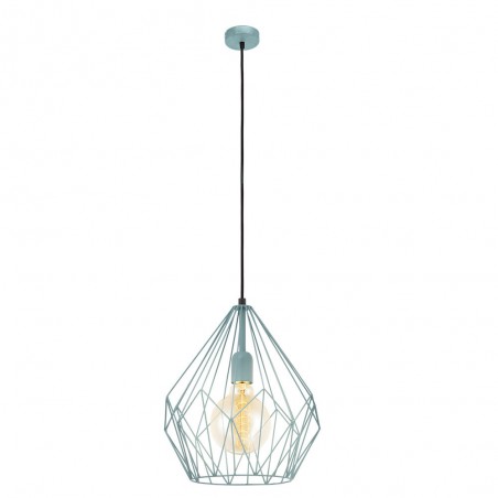 Suspension SCARLTON en métal menthe E27 60W H1100