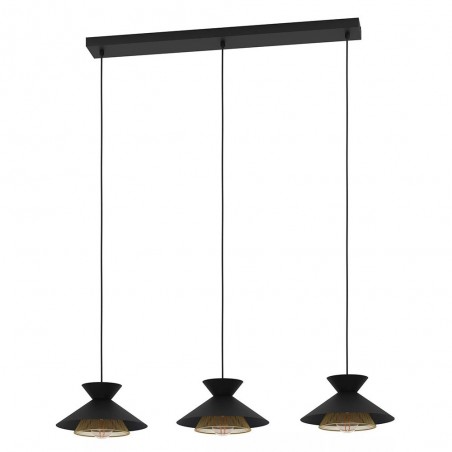 Suspension en acier noir et or GRIZEDALE3XE27 40W