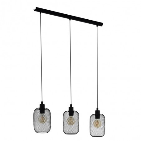 Suspension en acier noir WRINGTON 60W