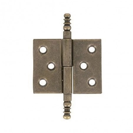 Paumelle à vases G 40x50 acier patiné x2