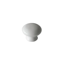 Bouton ceramique blanc 38mm