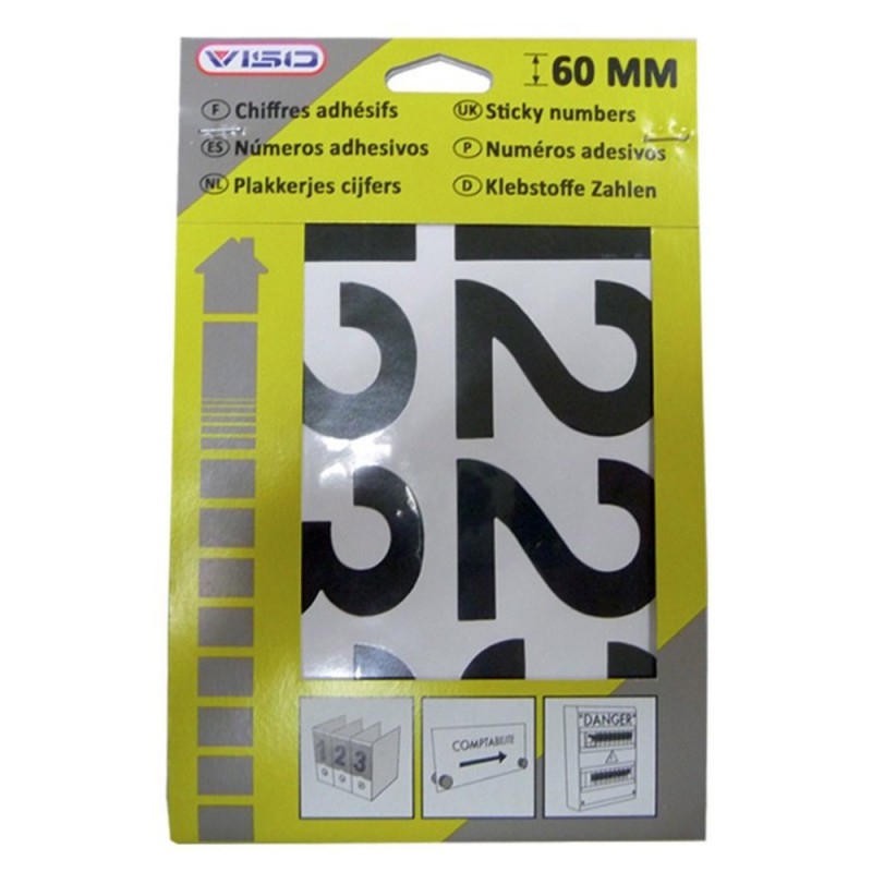 Pochette chiffres adhésifsnoirs H60mmbox5