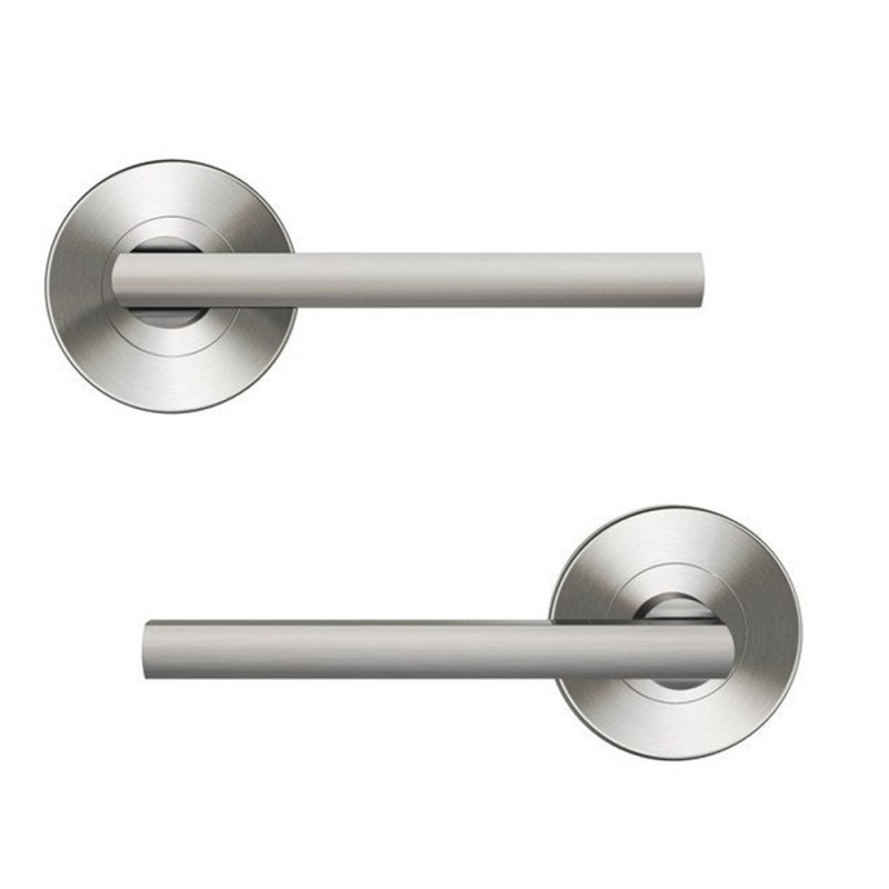 Ensemble sur rosace nickel satiné bdc