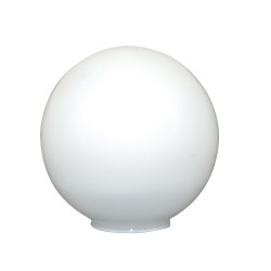 Abat-jour boule D120mm verre opale trou D50mm blanc uv3