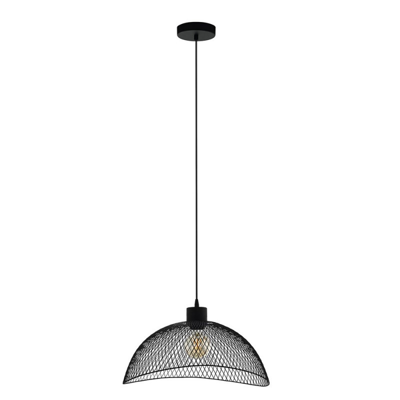 Suspension noir POMPEYA 1XE27 60W