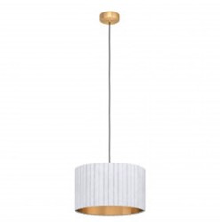 Suspension TAMARESCO blanc et or 1XE27 40W
