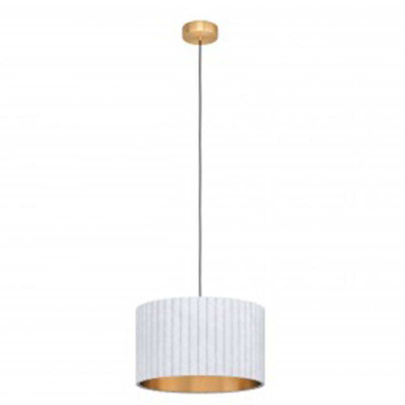 Suspension TAMARESCO blanc et or 1XE27 40W