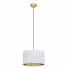 Suspension TAMARESCO blanc et or 1XE27 40W