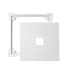 Trappe de visite plastique blanc ref: acs400