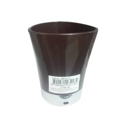 Gobelet de douche marron PP chromé -  - meilleure qualité