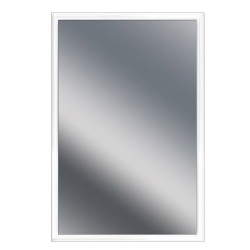 Miroir de salle de bain 60x40 cm arica avec cadre blanc