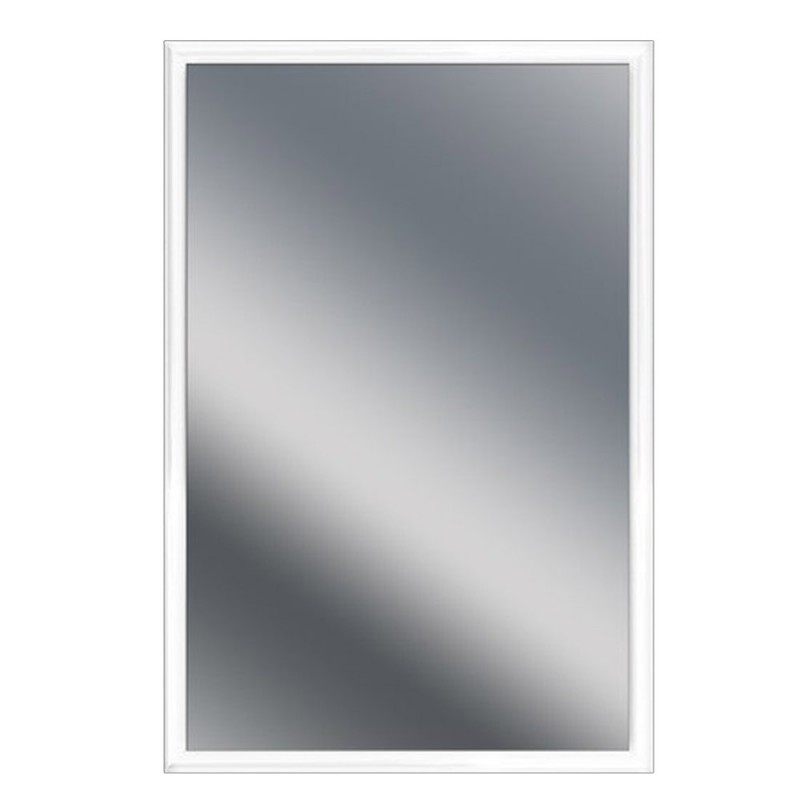 Miroir de salle de bain 60x40 cm arica avec cadre blanc