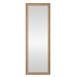 Miroir industriel 52X152 noyer/noir -  - meilleure qualité